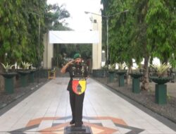 Sambut Hut Korem 083/Baladhika Jaya Ke-60, Kodim 0825/Banyuwangi Laksanakan Upacara Ziarah Dan Tabur Bunga Di TMP Wisma Raga Satria