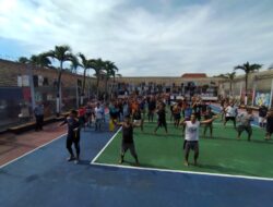 Lapas Banyuwangi Berikan Senam Kesegaran Jasmani Untuk Jaga Kebugaran Warga Binaan