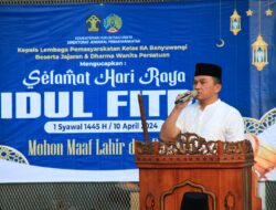 Ratusan Warga Binaan Lapas Banyuwangi Tetap Khusyu Laksanakan Sholat Ied Meski Didalam Lapas