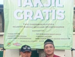 Salut..!!! Jalin Kekompakan serta Kerukunan, Persatuan Pemuda Pasembon Gelar Bagi Takjil dan Bukber