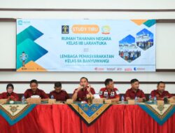 Lapas Banyuwangi Terima Kunjungan Studi Tiru Pembangunan ZI dari Rutan Larantuka