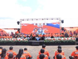 Apel Gelar Pasukan dan Peralatan BPBD di Pantai Marina Boom Banyuwangi