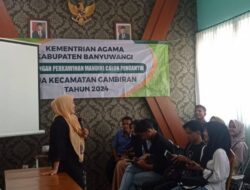 KUA Kec.Gambiran melaksanakan kegiatan Bimbingan Perkawinan Mandiri..
