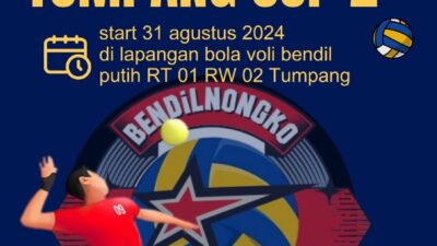 Turnamen Bola Voli Antar RT se-Desa Tumpang Raya Meriahkan Peringatan Kemerdekaan RI ke-79