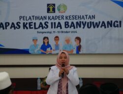 Cegah dan Kendalikan Penyakit Menular, Lapas Banyuwangi Bentuk Kader Kesehatan dari Warga Binaan