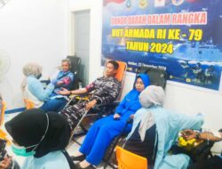 HUT Armada RI 2024: Lanal Banyuwangi Pererat Hubungan dengan Masyarakat melalui Donor Darah