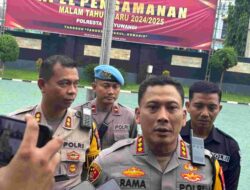 Polresta Banyuwangi Gelar Apel Kesiapan Pengamanan Malam Tahun Baru 2025