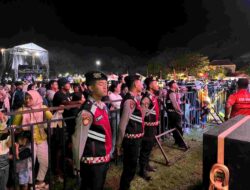 Polresta Banyuwangi Pengamanan Ketat di Acara Launching PCX 160 Honda dan Konser Musik berlangsung Kondusif
