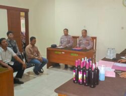 Wujud Nyata Polresta Banyuwangi Kawal Sidang Tipiring Hasil Operasi Miras Ilegal