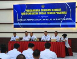 Pimpin Rapat Dinas Perdana, Kalapas Banyuwangi: Evaluasi Kinerja Masing-Masing Bagian dan Laksanakan Tugas Sesuai SOP