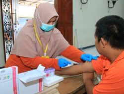 Lapas Banyuwang kembali Gelar Mobile VCT, 60 Warga Binaan Dites