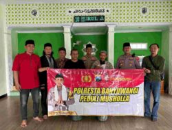 Polresta Banyuwangi Peduli Musholla: Bagikan Al-Qur’an dan Karpet Sajadah untuk Kenyamanan Beribadah