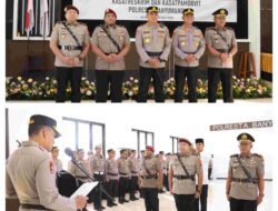 Kapolresta Banyuwangi Pimpin Sertijab Kasat, Berlangsung Khidmat dan Lancar