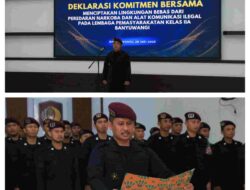Lapas Banyuwangi Deklarasikan Komitmen Bersama untuk Mewujudkan Lingkungan yang Bersih dari Narkoba dan Alat Komunikasi Ilegal
