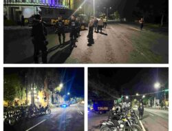 Jaga Keamanan Malam Hari, Polresta Banyuwangi Gelar KRYD Patroli Skala Besar
