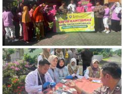 Mayur Kamtibmas Polresta Banyuwangi Edukasi dengan Wayang Golek dan Pemeriksaan Kesehatan Gratis