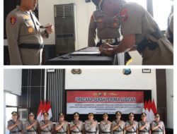 Kapolresta Banyuwangi pimpin Serah terima jabatan Kapolsek Jajaran Berlangsung Khidmat dan Lancar
