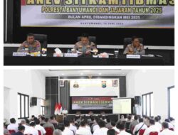 Tingkatkan Layanan, Polresta Banyuwangi Gelar Evaluasi Kinerja