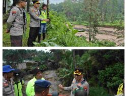 Kapolresta Banyuwangi Tinjau Langsung Lokasi Pencarian Pelajar Hanyut di Sungai Badeng