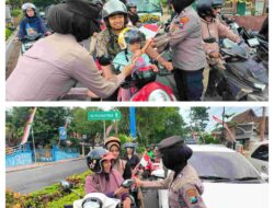 Hari Jadi ke-77 Polwan, Polresta Banyuwangi Gelar Kegiatan Simpatik di Simpang Patung Kuda