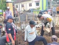 Peletakan Batu Pertama Masjid Al Fallah di Kandangan, Banyuwangi, Wakaf dari Mantan Wabup