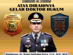 PW-FRN DPC Banyuwangi Sampaikan Ucapan Selamat atas Raihan Gelar Doktor Hukum Kapolresta Banyuwangi