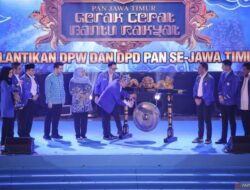 Pengurus DPW PAN Jatim Dan DPD PAN Banyuwangi Dilantik, Target Menang Tiga Besar Pemilu Mendatang