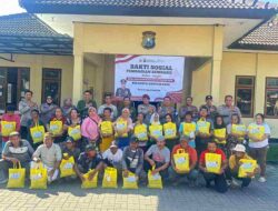 Polsek Kota Banyuwangi Salurkan Sembako pada HUT Bhayangkara ke-80, Wujud Kepedulian untuk Masyarakat