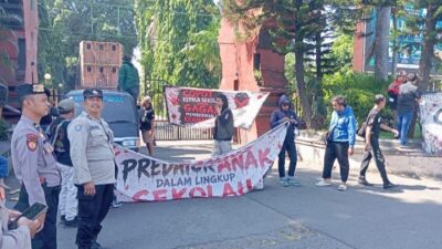 Usut Tuntas Dugaan Pencabulan Oknum Guru, Aliansi Pemuda Bersatu Gelar Aksi Damai di Cabdin Pendidikan Kediri